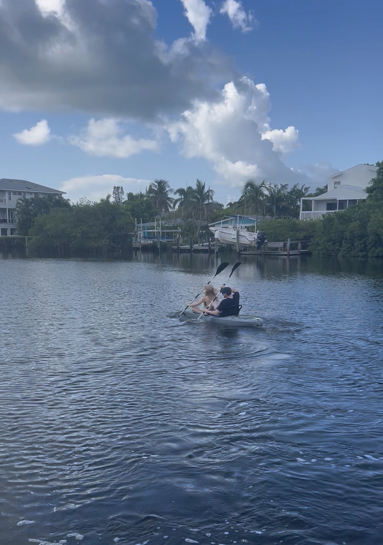 Making the most of the paddleboards on the canal.